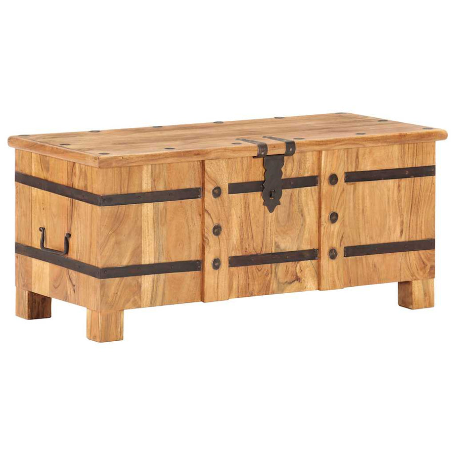 Chest 90x40x40 cm Solid Acacia Wood