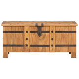 Chest 90x40x40 cm Solid Acacia Wood - Side View