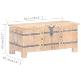 Chest 90x40x40 cm Solid Acacia Wood - Extra Image