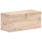 Chest 90x40x40 cm Solid Acacia Wood - Low Angle