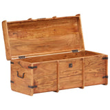 Storage Chest 90x40x40 cm Solid Acacia Wood - Front View