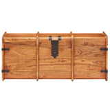 Storage Chest 90x40x40 cm Solid Acacia Wood - Side View