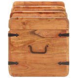 Storage Chest 90x40x40 cm Solid Acacia Wood - Top-Down View