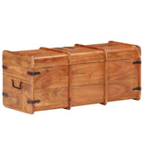 Storage Chest 90x40x40 cm Solid Acacia Wood - 45-Degree Angle