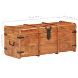 Storage Chest 90x40x40 cm Solid Acacia Wood