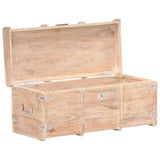 Storage Chest 90x40x40 cm Solid Acacia Wood - Front View