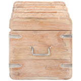 Storage Chest 90x40x40 cm Solid Acacia Wood - Top-Down View