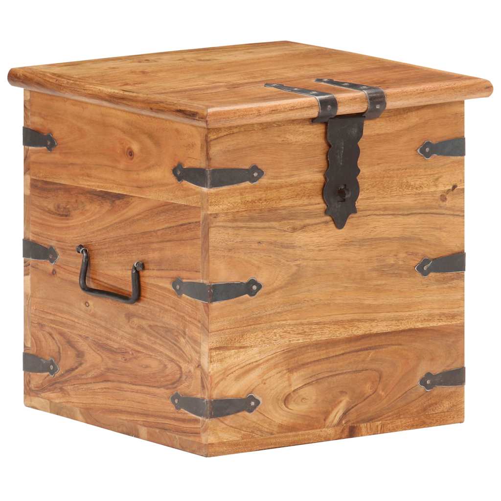 Chest 40x40x40 cm Solid Acacia Wood