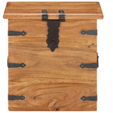 Chest 40x40x40 cm Solid Acacia Wood - Side View