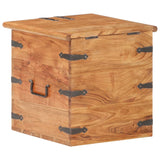 Chest 40x40x40 cm Solid Acacia Wood - 45-Degree Angle