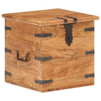 Chest 40x40x40 cm Solid Acacia Wood