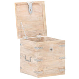 Chest 40x40x40 cm Solid Acacia Wood - Front View
