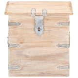 Chest 40x40x40 cm Solid Acacia Wood - Side View