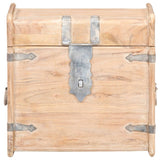 Chest 40x40x40 cm Solid Acacia Wood - Side View