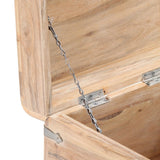 Chest 40x40x40 cm Solid Acacia Wood - Rear View
