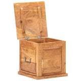 Chest 40x40x40 cm Solid Acacia Wood - Front View