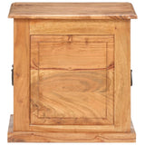 Chest 40x40x40 cm Solid Acacia Wood - Side View