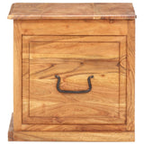 Chest 40x40x40 cm Solid Acacia Wood - Top-Down View
