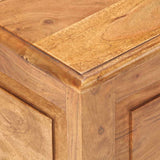 Chest 40x40x40 cm Solid Acacia Wood - Close-Up Angle