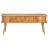 Coffee Table 100x50x40 cm Solid Acacia Wood - Side View