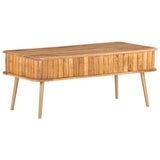 Coffee Table 100x50x40 cm Solid Acacia Wood - 45-Degree Angle