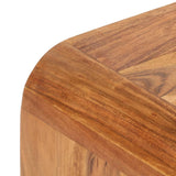 Coffee Table 90x50x30 cm Solid Acacia Wood - Rear View