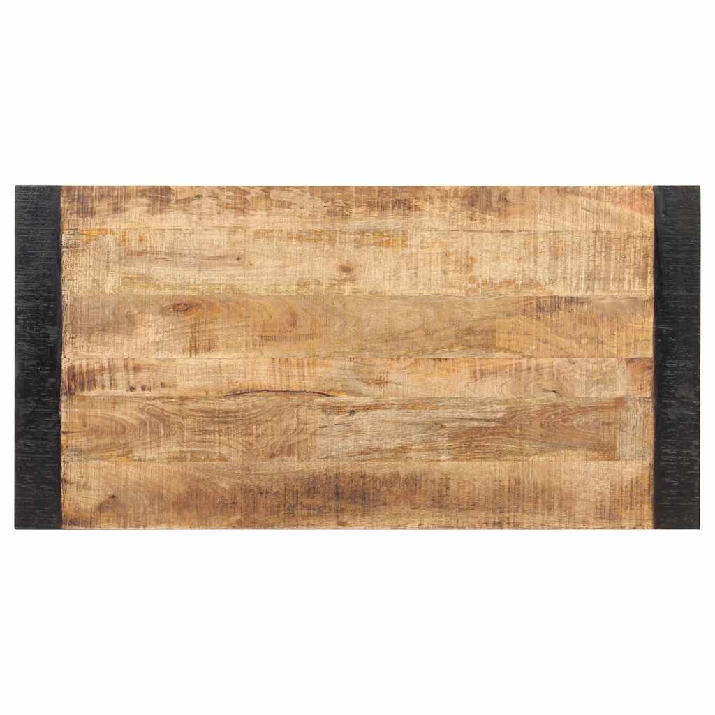 Dining Table 120x60x76 cm Solid Rough Mango Wood