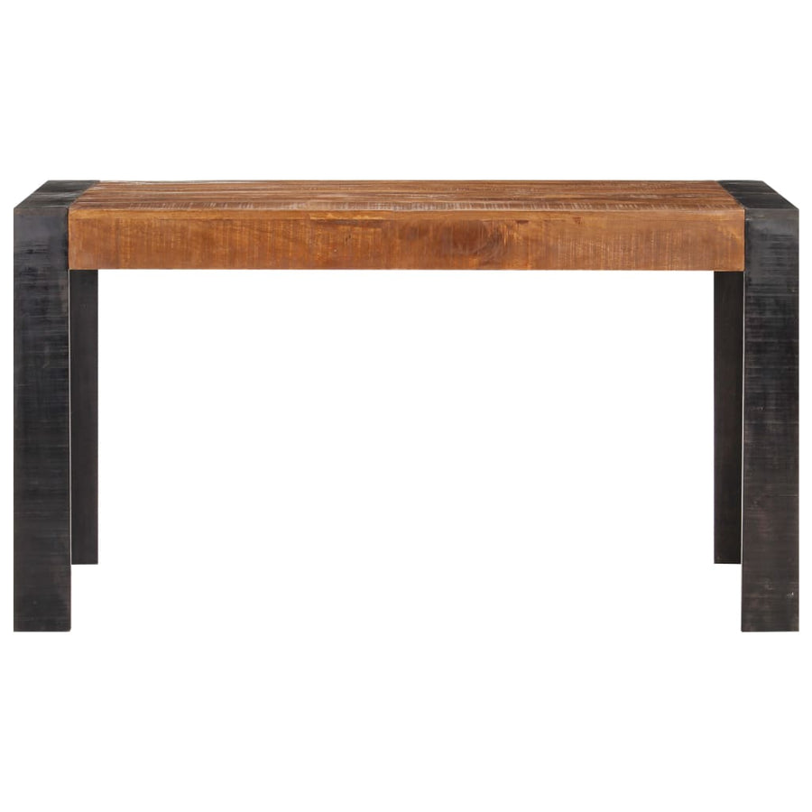 Dining Table 140x70x76 cm Solid Rough Mango Wood
