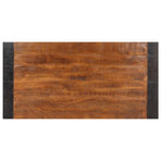 Dining Table 140x70x76 cm Solid Rough Mango Wood