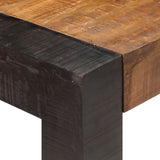 Dining Table 140x70x76 cm Solid Rough Mango Wood