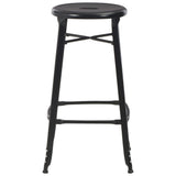 Bar Stools 6 pcs Black Steel