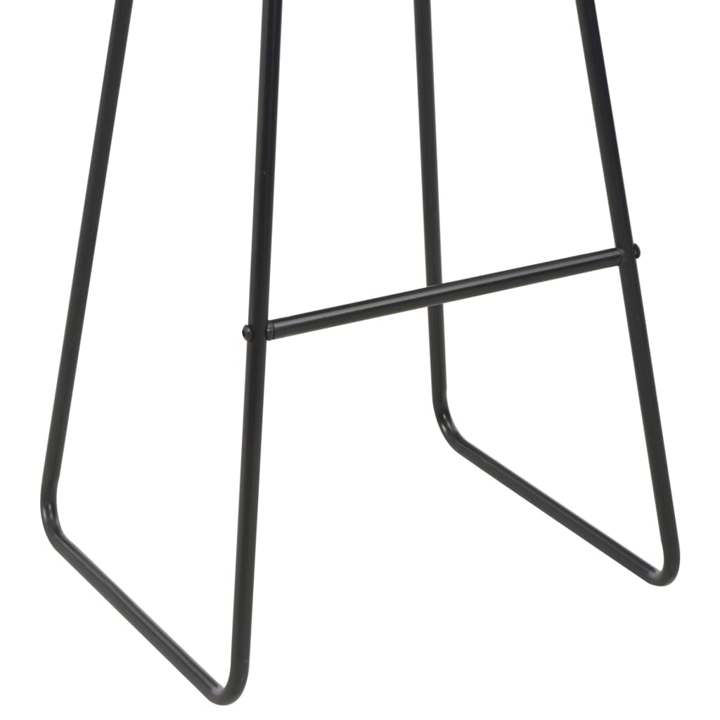 Bar Stools 6 pcs Black Faux Leather