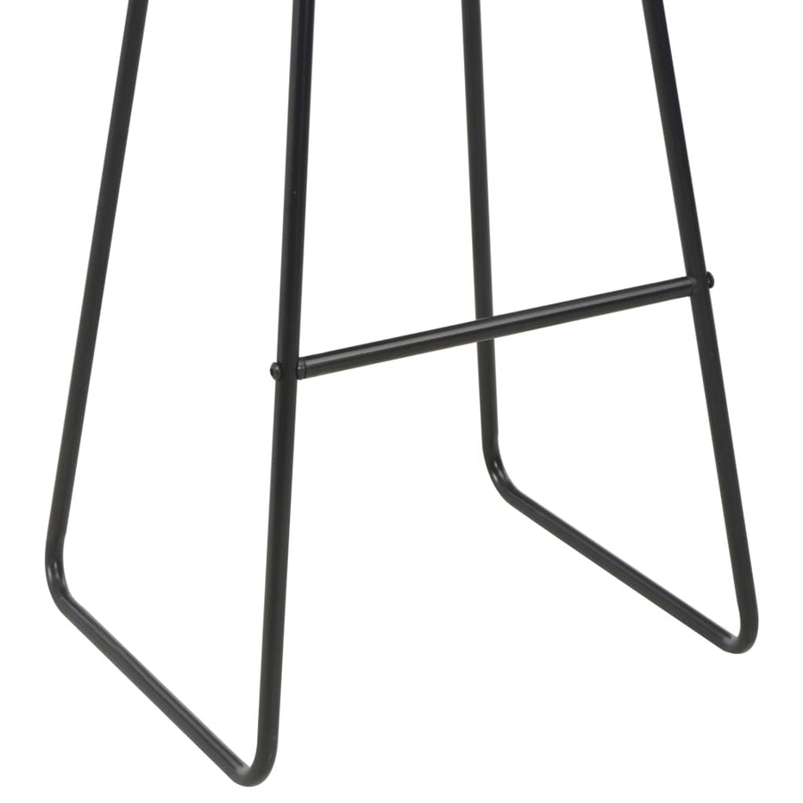 Bar Stools 6 pcs Black Faux Leather