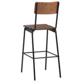 Bar Stools 4 pcs Solid Plywood Steel