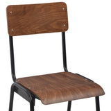Bar Stools 4 pcs Solid Plywood Steel