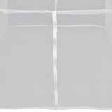 Camping Tent 200x120x130 cm Fiberglass White - Top-Down View