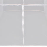 Camping Tent 200x150x145 cm Fiberglass White - Rear View