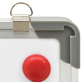 Magnetic Dry-erase Whiteboard White 50x35 cm Steel - Rear View