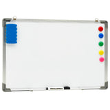 Magnetic Dry-erase Whiteboard White 60x40 cm Steel - Front View