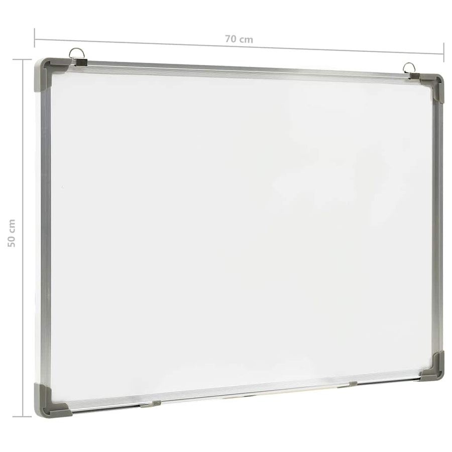 Magnetic Dry-erase Whiteboard White 70x50 cm Steel