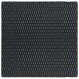 Garden Bar Table Black 60.5x60.5x110.5 cm Poly Rattan
