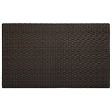 Garden Bar Table Brown 100x60.5x110.5 cm Poly Rattan