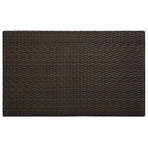 Garden Bar Table Brown 100x60.5x110.5 cm Poly Rattan