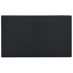Garden Bar Table Black 100x60.5x110.5 cm Poly Rattan