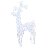 Reindeer Christmas Decoration 90 LEDs 60x16x100 cm Acrylic