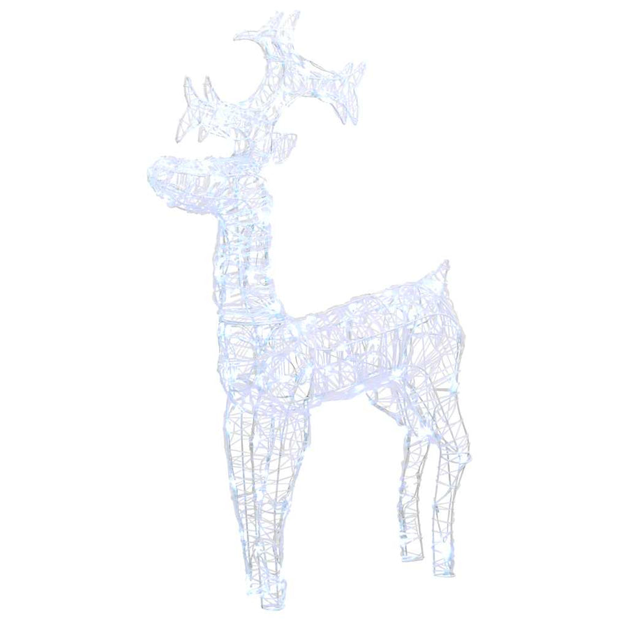 Reindeer Christmas Decoration 90 LEDs 60x16x100 cm Acrylic
