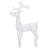 Reindeer Christmas Decoration 90 LEDs 60x16x100 cm Acrylic - Top-Down View