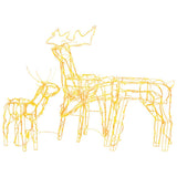 3 Piece Christmas Light Display Reindeers 229 LEDs