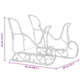 Reindeers & Sleigh Christmas Decoration 160 LEDs 130 cm Acrylic - Extra Image