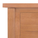 Magazine Table with Drawer 35x27x55 cm Solid Oak Wood - Low Angle